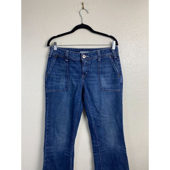 Tommy Hilfiger Womens Y2K Blue Wide Leg Jeans size 6 denim 90s Classic Cotton - Picture 16 of 16